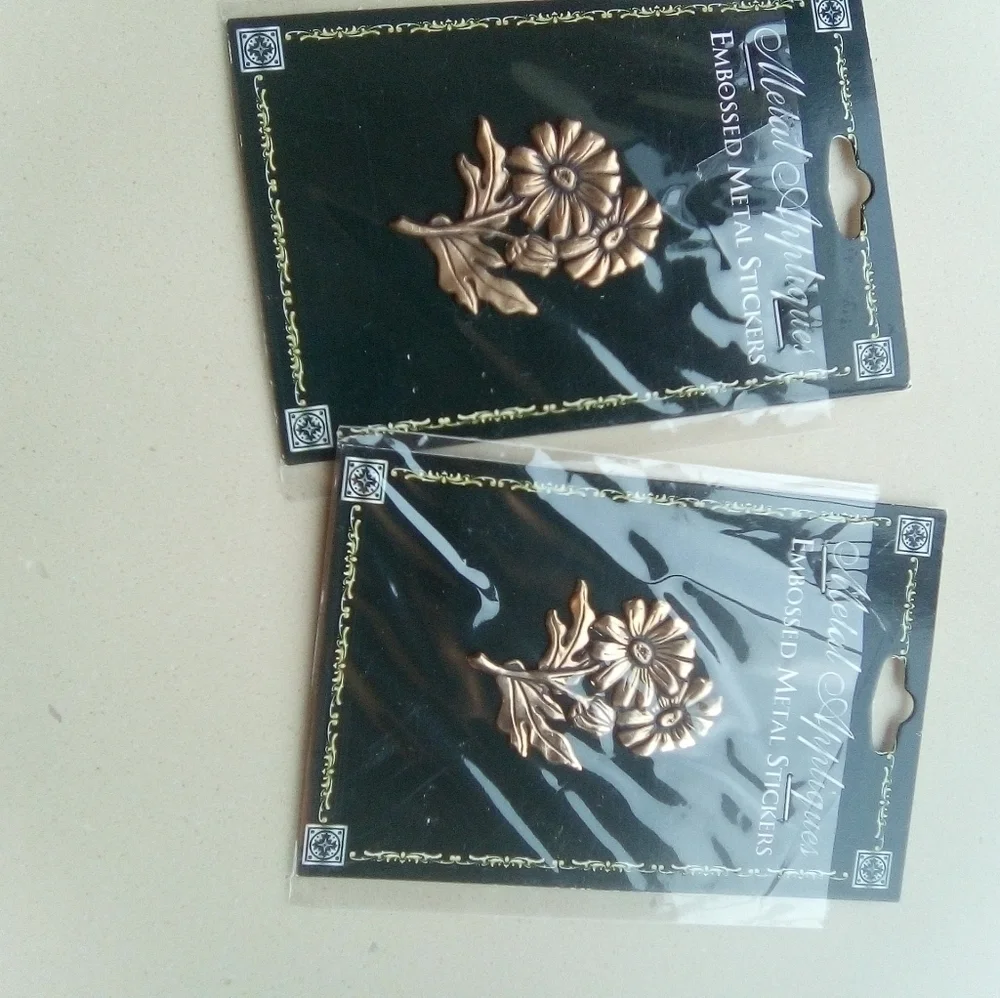 Metal embossed stickers. 15  total. NWOT. - Picture 3 of 8